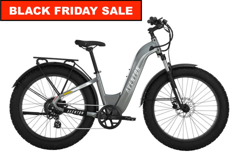 Aventon Aventure 2 Fat Bike Step-Through Ebike Slate Grey