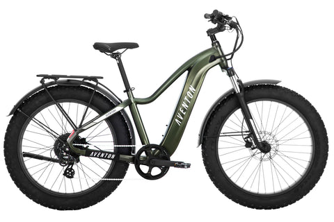 Aventon Aventure 2 Fat Bike Step-Over Ebike Camo Green